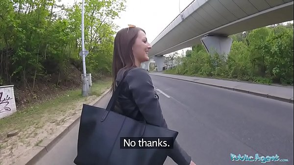 Public Agent Cowgirl riding in outdoors fuck